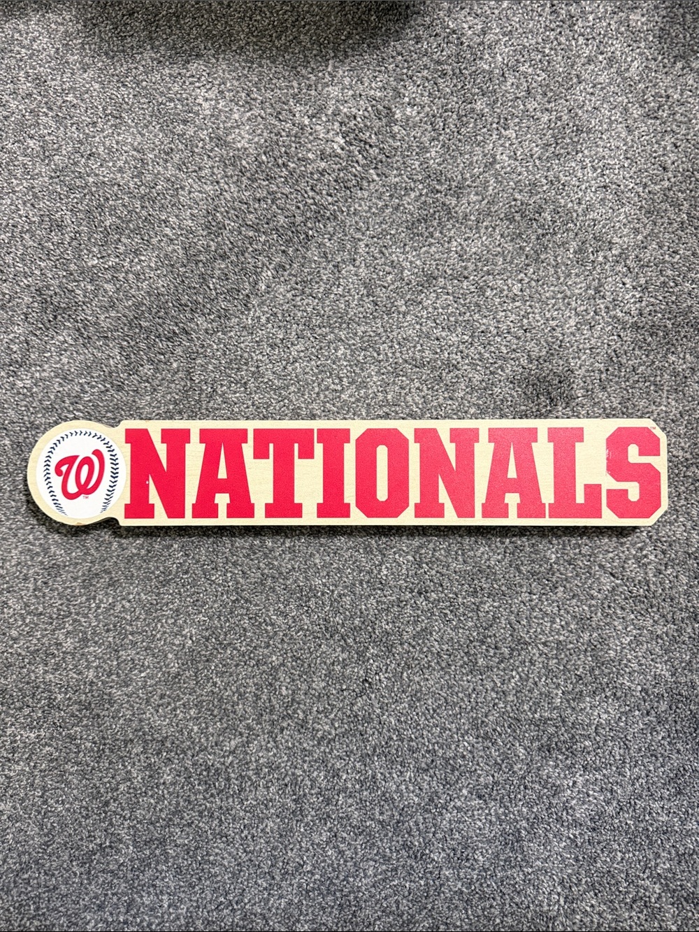 Washington Nationals Wooden Sign